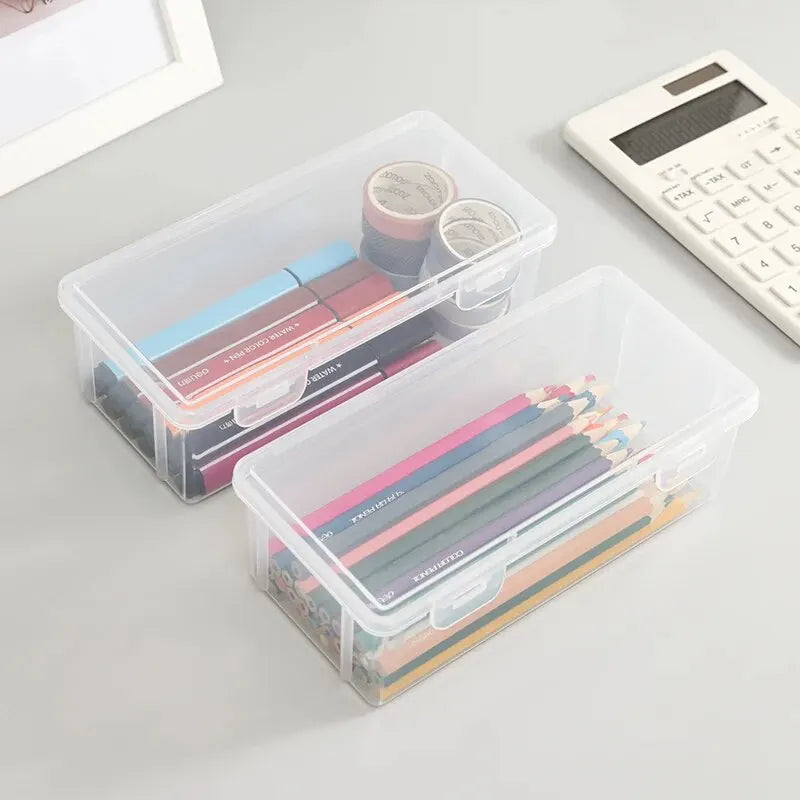 Large Capacity Transparent Stationery Case Pencil Storage Colour Pencil Storage Children's Crayon Painting Sketching Pencil Bag ALPENZO