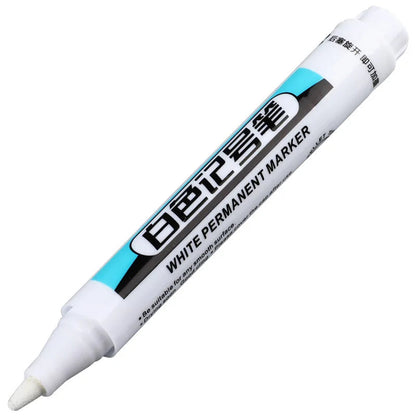 1/4Pcs White Permanent Paint Pen set for Wood Rock Plastic Leather Glass Stone Metal Canvas Ceramic Deep Hole Marker 0.7mm ALPENZO