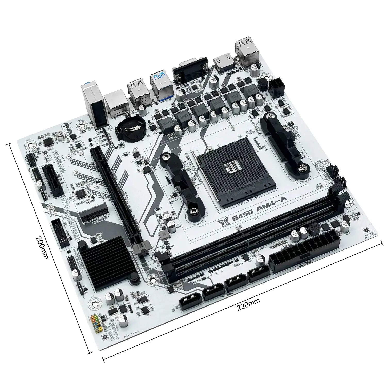 MACHINIST B450 Motherboard AMD Processor Dual-channel DDR4 Memory AM4 Mainboard M.2 NVME (Supports Ryzen 5500 5600 5600G CPU) - ALPENZO