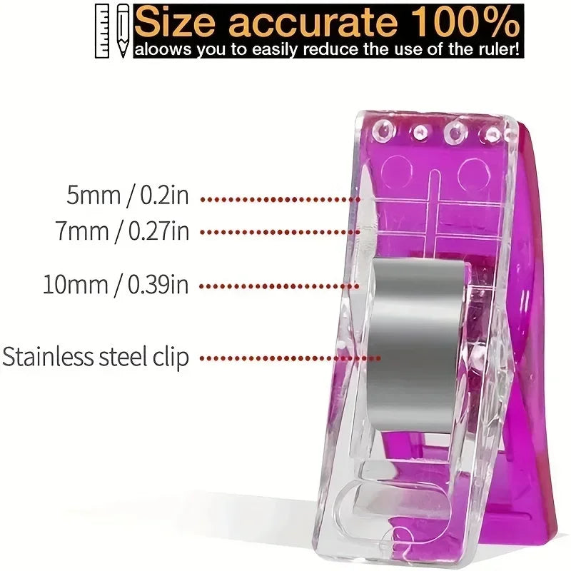 10-100PCS Sewing Clips Colorful Multipurpose Plastic Craft Crocheting Knitting Safety Securing Clothing Clips Binding Clips - ALPENZO