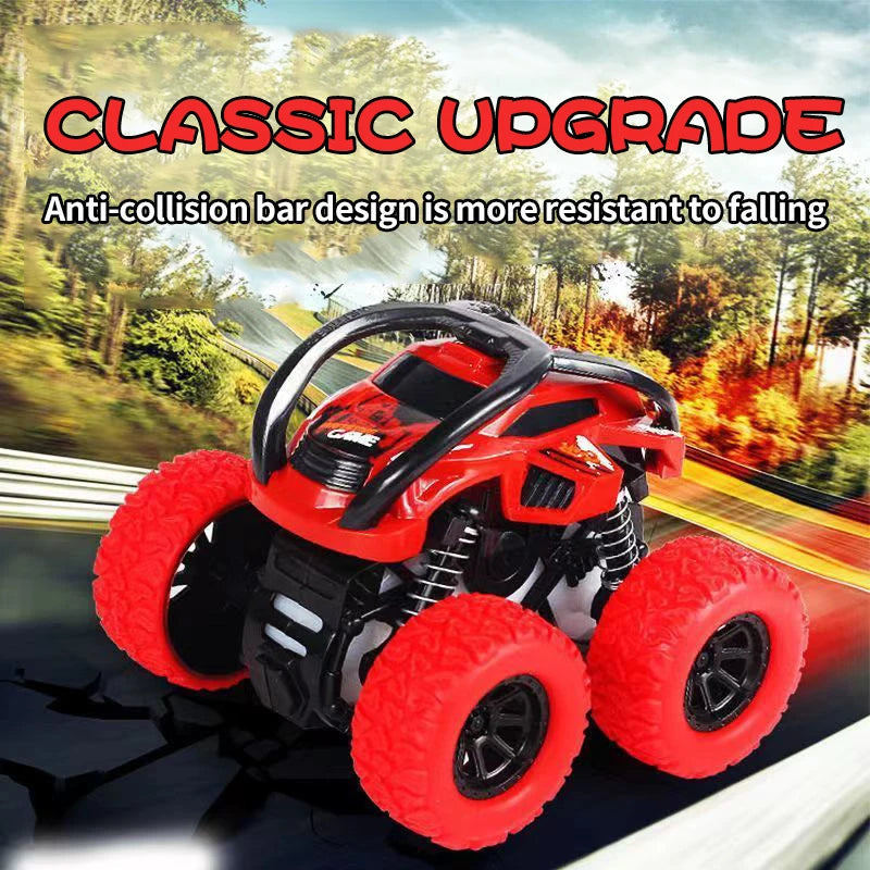 Inertial Off-Road Vehicle Toy Super Fall Resistant Climbing Car Model Car Children's Four-Wheel Drive Toy 360 Degree Rotation ALPENZO