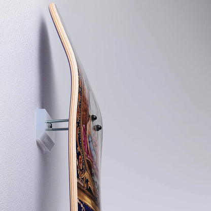 Skateboard Wall Mount Longboard Deck Hanger Display Stand Transparent Acrylic Indoor Floating Skateboard Storage Holder Rack