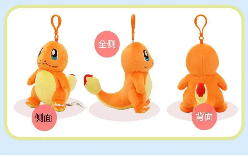 Clearance_Original Pokemon Plush Keychain Cartoon Toys Pikachu Charmander Psyduck Squirtle Snorlax Wobbuffet Doll Kids Kawai Toy ALPENZO