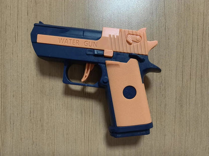 Hot Mini Desert Eagle Mechanical Continuous Firing Water Gun Shooting Game Summer Outdoor Beach Toy Gun for Children Boys Gifts ALPENZO