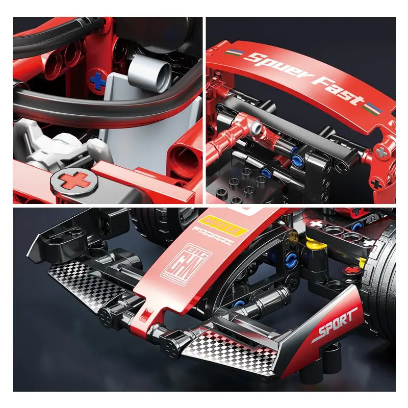 ToylinX F1 RC Race Cars Building Sets MOC Remote Control Car Building Blocks Cool Collectible Model Car Kits Building Toys ALPENZO