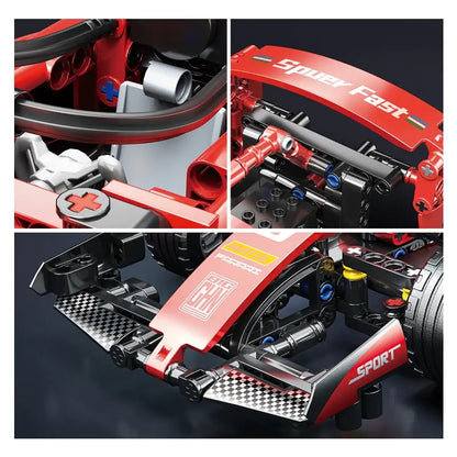 ToylinX F1 RC Race Cars Building Sets MOC Remote Control Car Building Blocks Cool Collectible Model Car Kits Building Toys ALPENZO