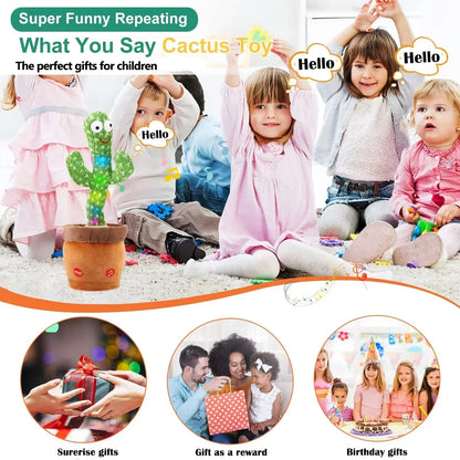 1pc Electronic Plush Toy Home Decoration for Children Xmas Gifts Dancing Talking Cactus Toys for Baby Boys and Girls ALPENZO
