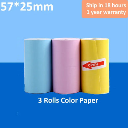 KGG Mini Portable Thermal Printer Paper Photo Pocket Thermal Printer Printing Wireless BT Connect Printers 200dpi Photo Lable - ALPENZO