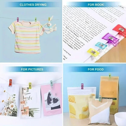 10-100PCS Sewing Clips Colorful Multipurpose Plastic Craft Crocheting Knitting Safety Securing Clothing Clips Binding Clips - ALPENZO