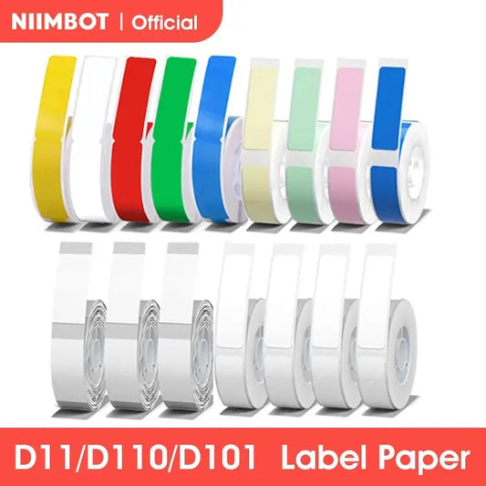 Niimbot D11 D110 D101 Mini Thermal Label Printer Paper Waterproof Anti-Oil Printing Label No Glue Scratch-Resistant Tape Sticker ALPENZO