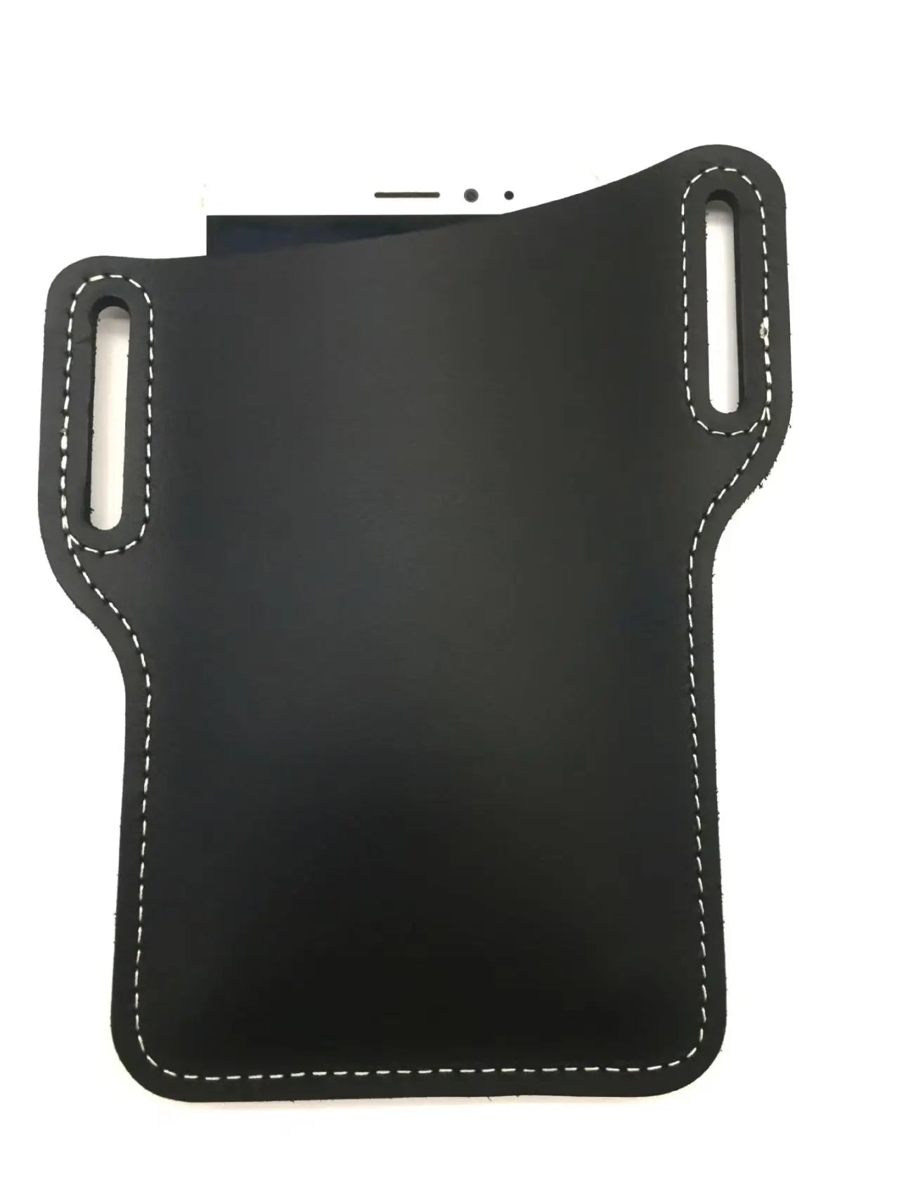 Outdoor storage Retro Horse Leather Phone Waist Bag Wearing Belt Men's Hanging Waist Bag Camping Sports Work Phone Bag