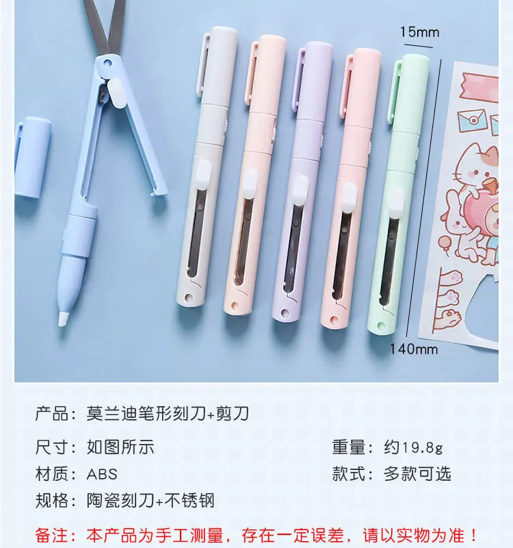 Mini Colorful Folding Scissors , Hand Tent Cutting, Mini Engraving Knife, Scissors, Paper Trimming Utility Knife ALPENZO