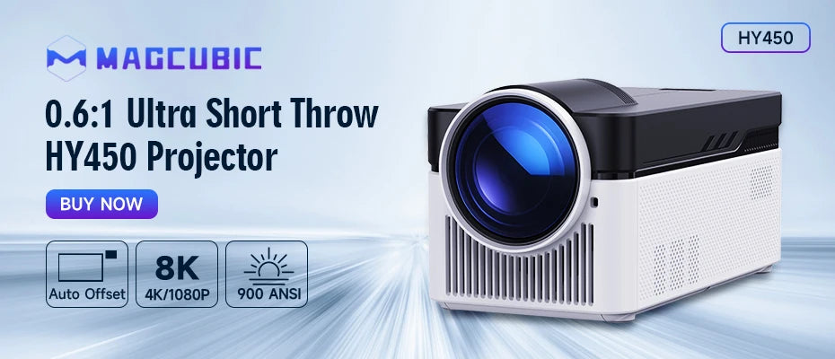 Magcubic Projector HY300 PRO + 4K Android 11 Dual Wifi6  Allwinner H713 BT5.4 1080P 1280*720P Home Cinema Outdoor Projetor ALPENZO