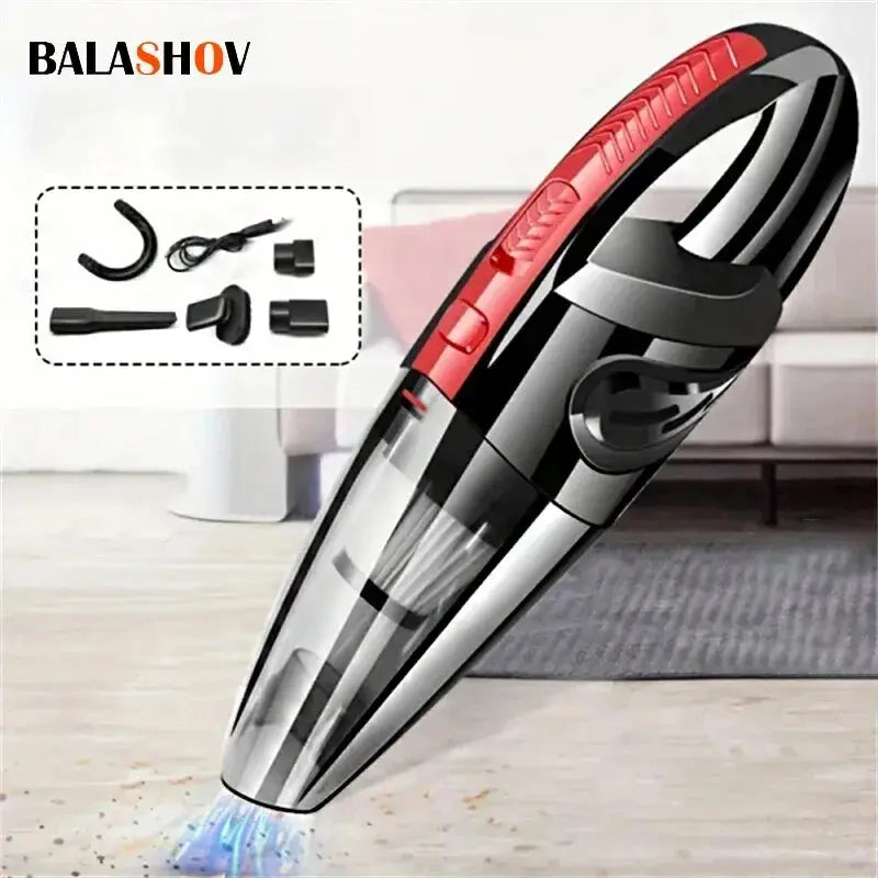 Portable Car Wireless Vacuum Cleaner Powerful Suction Rechargeable Handheld Vacuum Cleaner Quick Charge for Car Home Pet Hair - ALPENZO