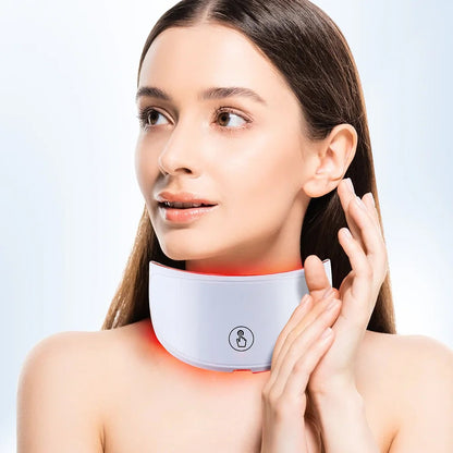 7 Colors Led Facial Mask With Neck Red Light Therapy Mask For Skin Tightening Lifting Anti-aging Bio-Light Beauty Whitening Home ALPENZO