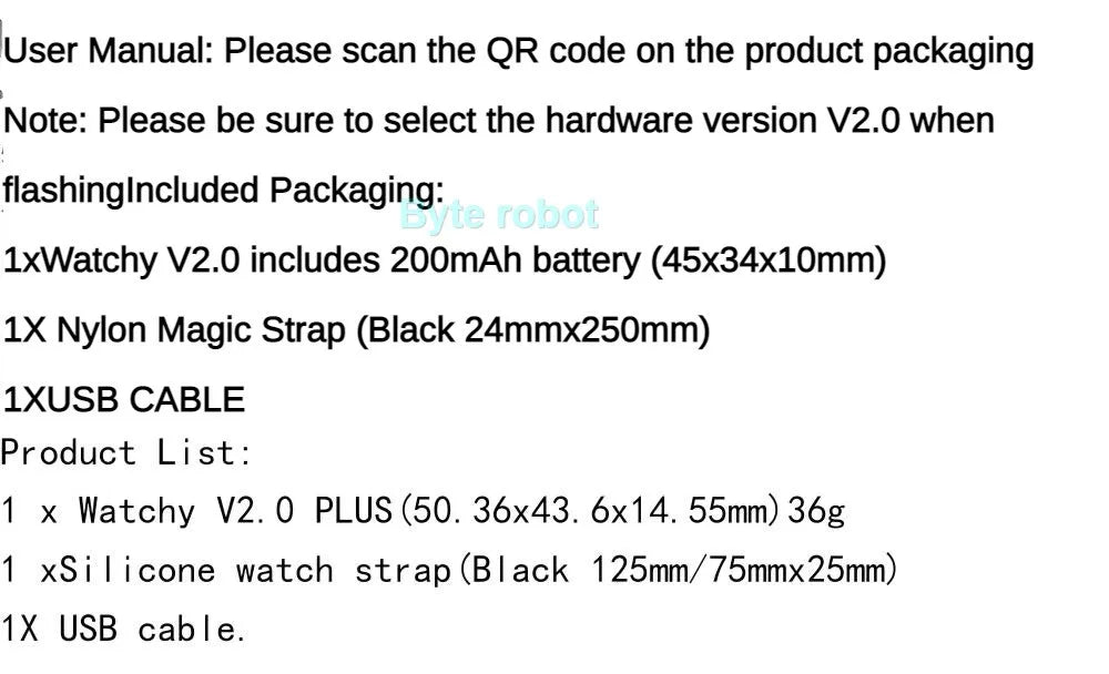 ESP32 Open Source Watchy V2.0 Gift E-ink Display Smart Watch For Arduino Robot DIY Kit Connect With Bluetooth And Wifi Robot Kit ALPENZO