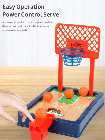 Mini basketball machine desktop portable travel or office game set, suitable for indoor or outdoor use. Fun toys Christmas gifts ALPENZO