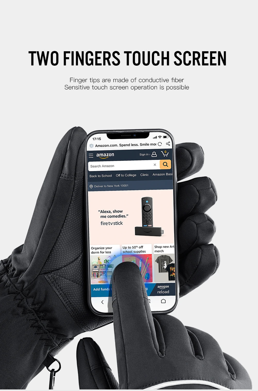 Electric Heated Gloves Motorcycle Winter Moto Heated Gloves Warm Waterproof Rechargeable Heating Thermal Gloves For Snowmobile ALPENZO