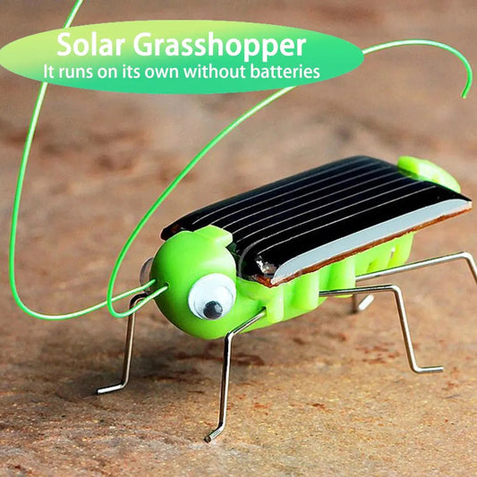 Solar Grasshopper Toy Puzzle Children Selected Gift Simulation Insect Gift Boys And Girls Science Education Funny Moving Toy Kid ALPENZO