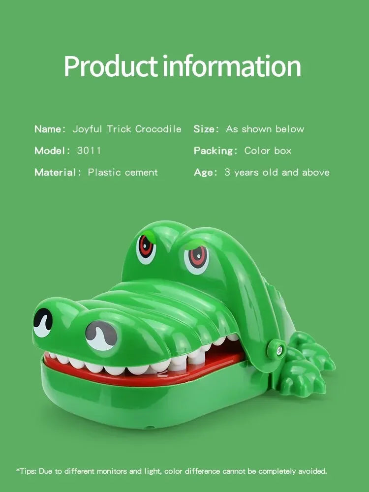 Crocodile Teeth Toys Children's Crocodile Bites Fingers Reaction Training Novelty Children's Lucky Game Trick Decompression Toy ALPENZO