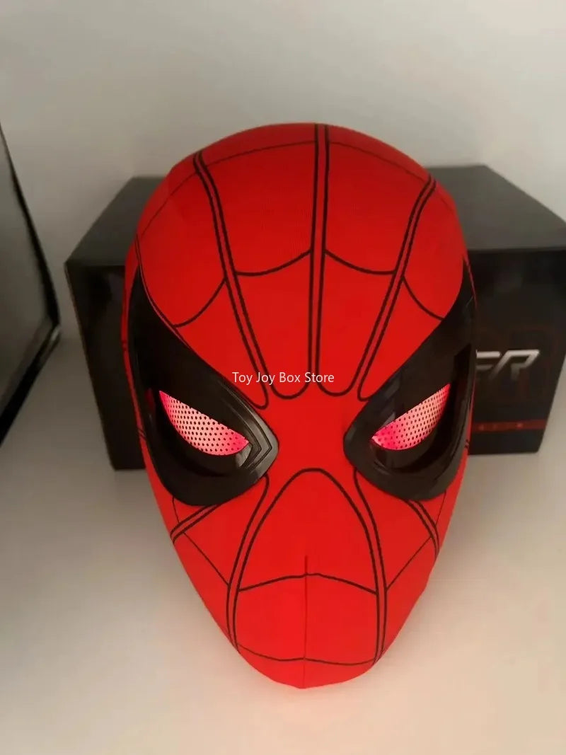 New Spider-man:no Way Home Spider Man Mask Luxury Helmet Rechargeable Remote Eyes Movable Mask Cosplay Decoration Gift Toys ALPENZO