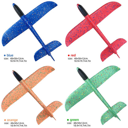 50CM Big Foam Plane Glider Hand Throw Airplane Light Inertial EPP Bubble Planes Outdoor Launch Kids Toys for Children Boys Gift ALPENZO