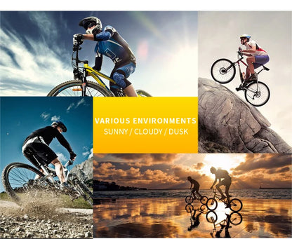 New Bicycle Sunglasses UV Protective Windshield Glass Men's and Women's Wear Lenses Road Cycling Sports Glasses Outdoor Glasses