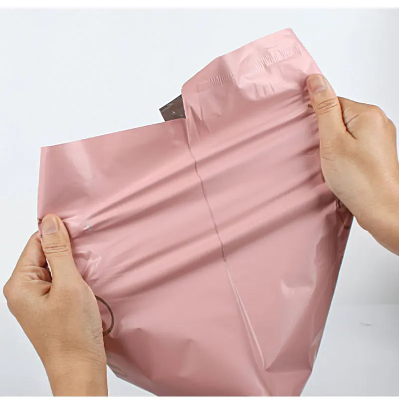 INPLUSTOP Pink Poly Express Mailing Pouch THANK YOU Clothing Opaque Courier Parcel Bag Envelope Logistics Storage Bags ALPENZO