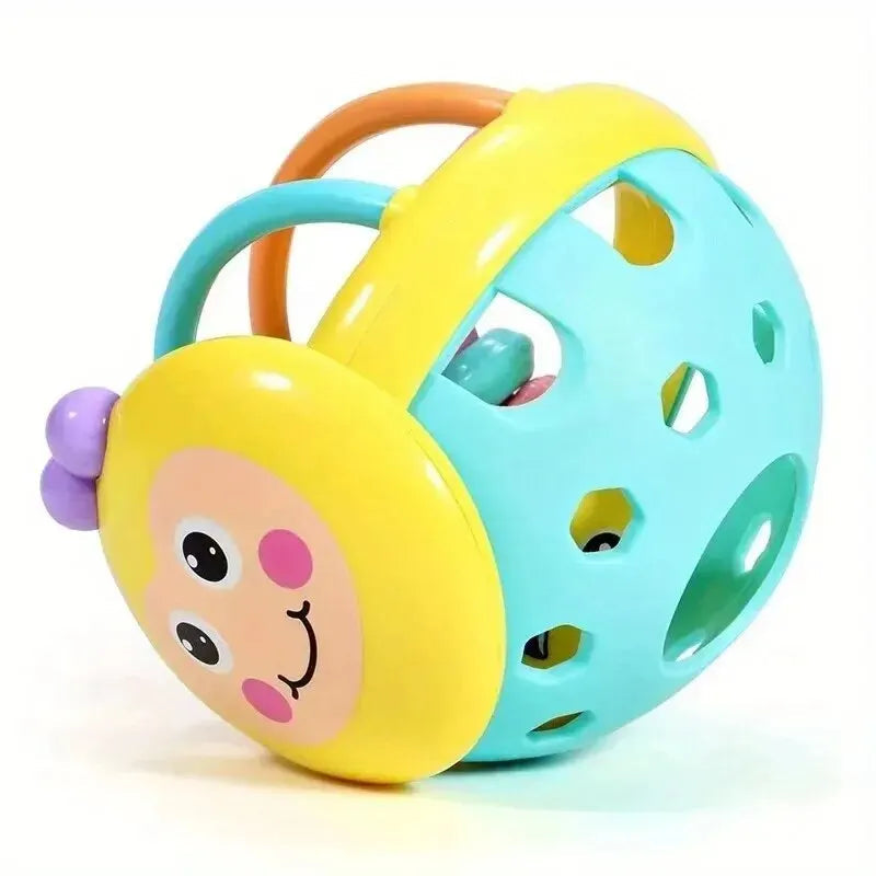 1 Pc 10cm Baby Toy Catch Ball Bendy Baby Walker Rattles Develop Intelligence Ball 0-12 Months Plastic Bell Rattle Doll ALPENZO