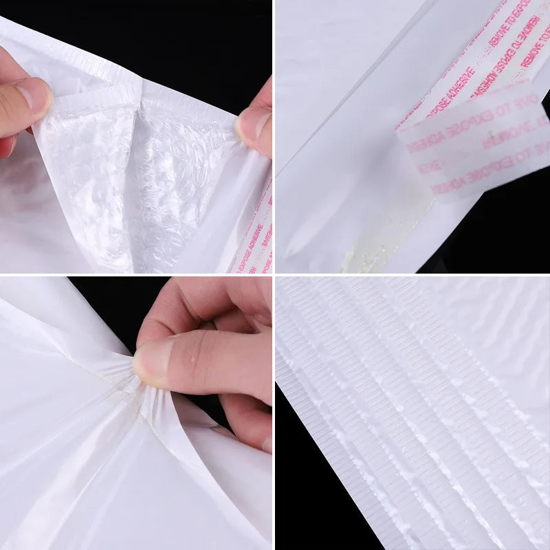 10-50Pcs Bubble Envelopes White Foam Shipping Bags Poly Bubble Mailers Pad Self Seal Packing Bags 11cm 15cm 23cm Wholesale ALPENZO