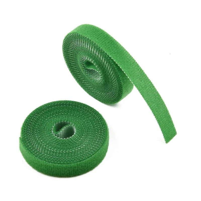 5M Nylon Plant Bandage Tie Reusable Plant Hook Loop Ties Green Fastener Tape Bamboo Cane Wrap Support Home Garden Accessories - ALPENZO