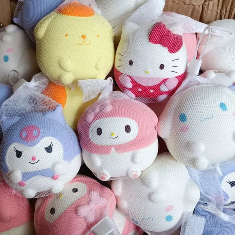 Kawaii Melody Decompression Kuromi Cinnamoroll Stress Relief Squishy Anime Cartoon Children's Hand Pinch Toy Healing Gift ALPENZO
