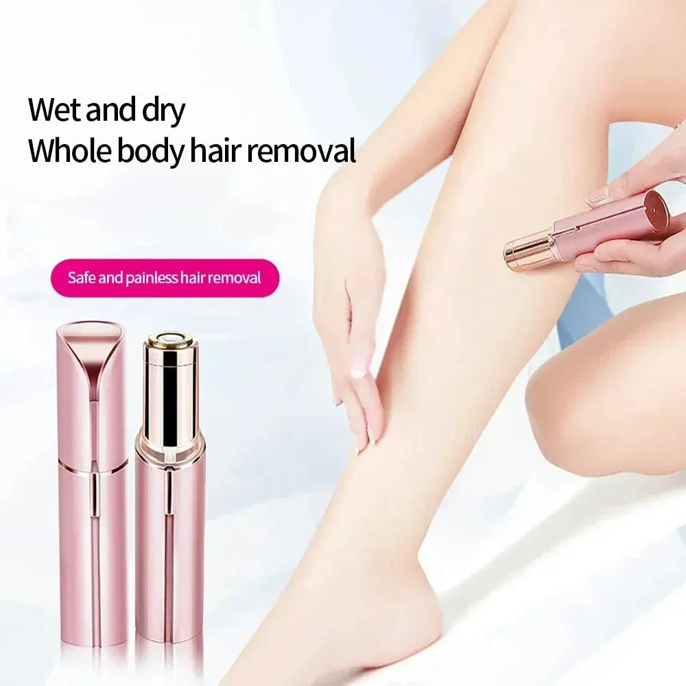 Portable Lipstick Shaped Women Electric Epilator Eyebrow Trimmer Painless Effective Facial Hair Removal Shaver Small Epilator - ALPENZO