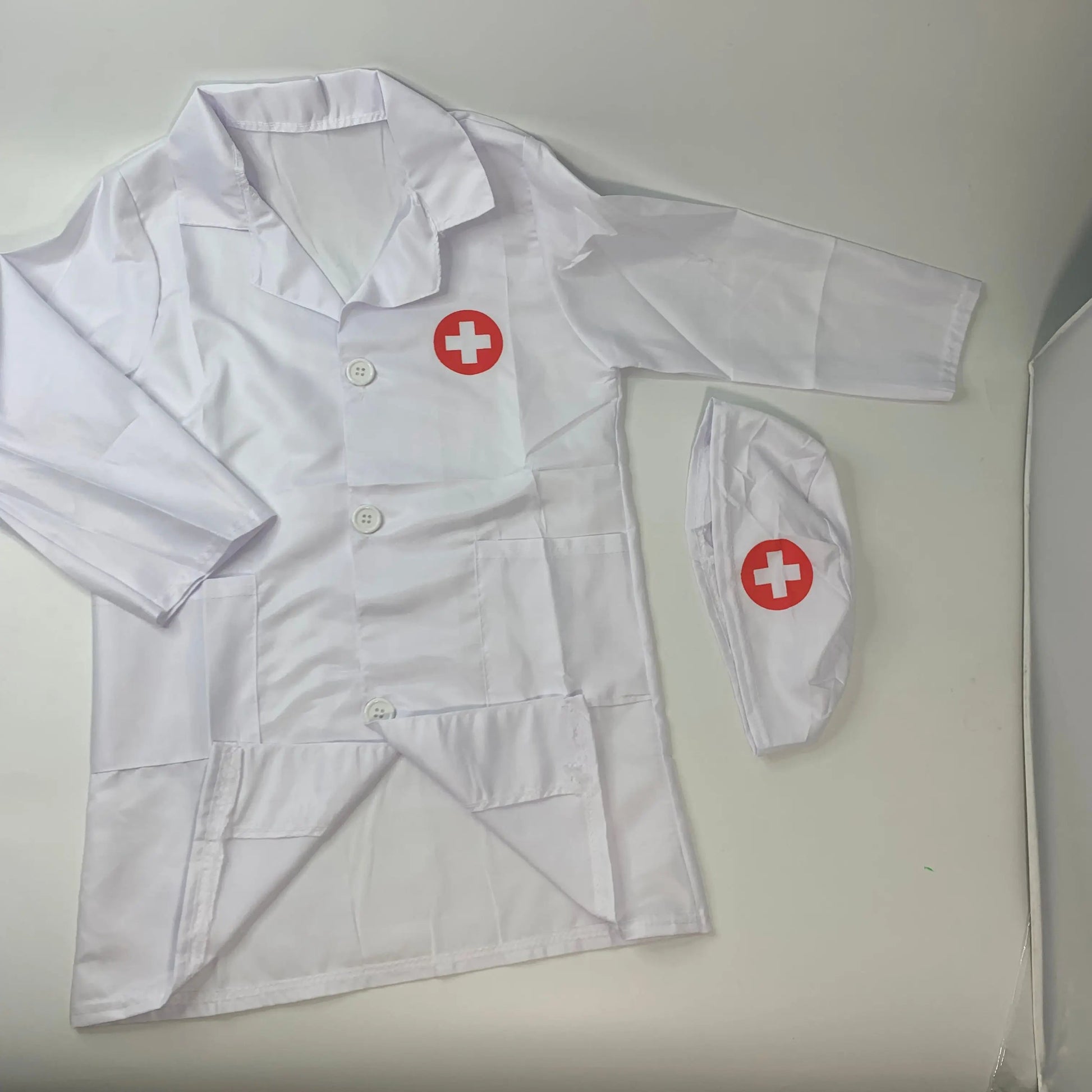 Doctor's clothes, long-sleeved nurse's children's performance clothes, family toys ALPENZO