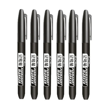Permanent Marker Pen Drawing Markers Black Blue Red Waterproof Ink Sketch Pens Stationery Art School Supplies For Glass Metal ALPENZO
