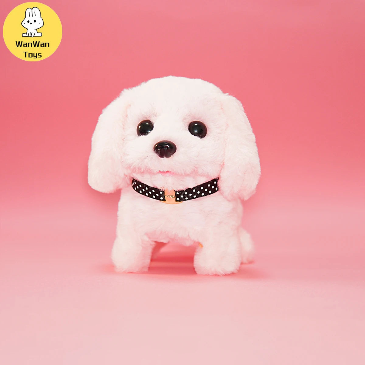 Plush Electric Puppy Simulation Pet Dog Can Walk Teddy Dog Golden Retriever Bichon Frize Dog Children Can Bark Run And Rock ALPENZO