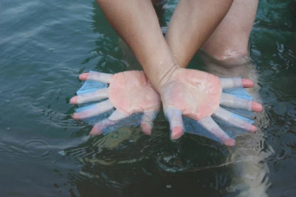 Silicone Swimming Fins Flipper Men Women Child Swim Pool Sport Professional Training Finger Hand Webbed Gloves Paddles Equipment