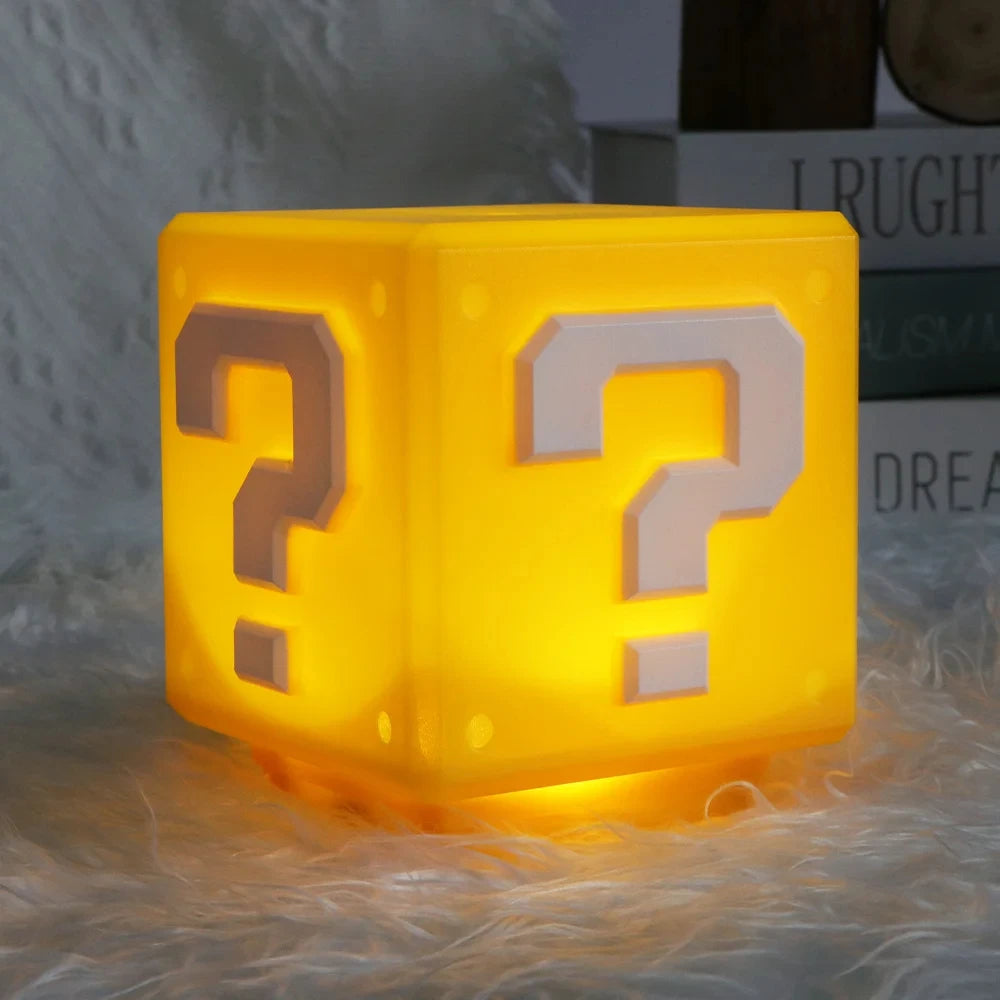 LED Question Mark Night Light With Music Anime Peripheral Children's Bedroom Bedside Lamp USB Rechargeable Gift ALPENZO