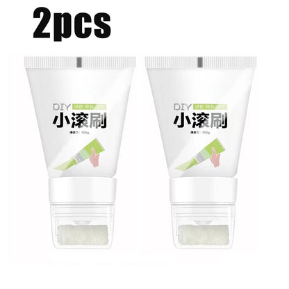 100g White Pink Wall Small Roller Brush Paint Interior Wall Repair Household Wall Graffiti Repair Environmental Protection Paint - ALPENZO