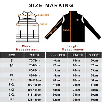 Heated Jacket 21 Areas /2 Areas Winter Men's Women's skiing Jacket USB Electric Heating Jacket Heated Vest Moto Thermal Clothes