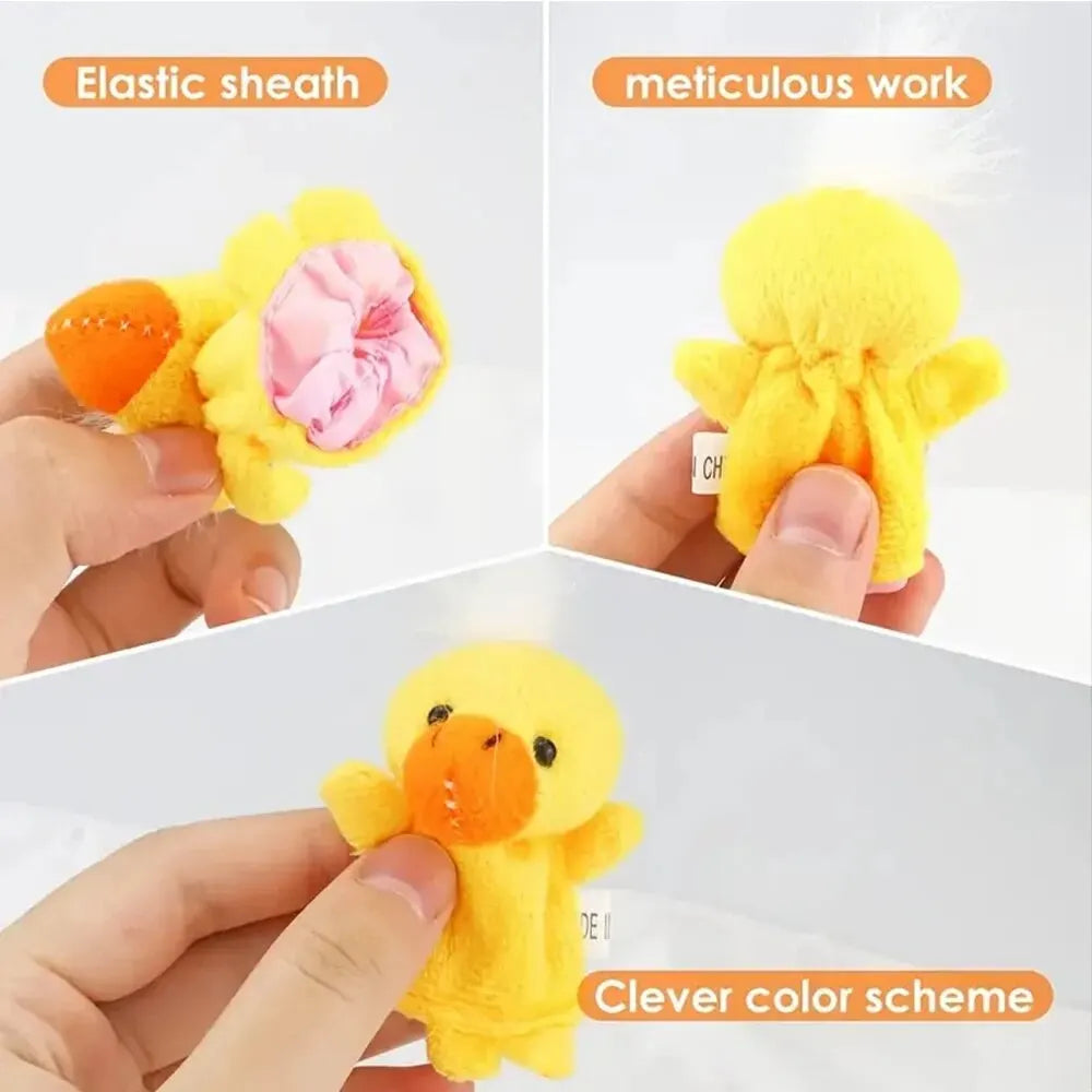 1/5/10 Pcs Cartoon Hand Doll Finger Puppet Baby Children Story Early Education Soothing Doll Plush Toy ALPENZO