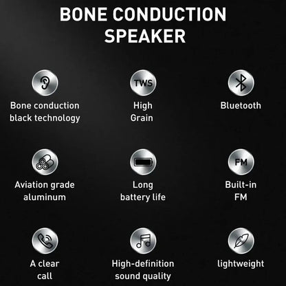 2025 New Bone Conduction Speaker Bluetooth-Compatible TWS Wireless Stereo Sound Hummingbird Speaker With FM Radio Dropshipping ALPENZO