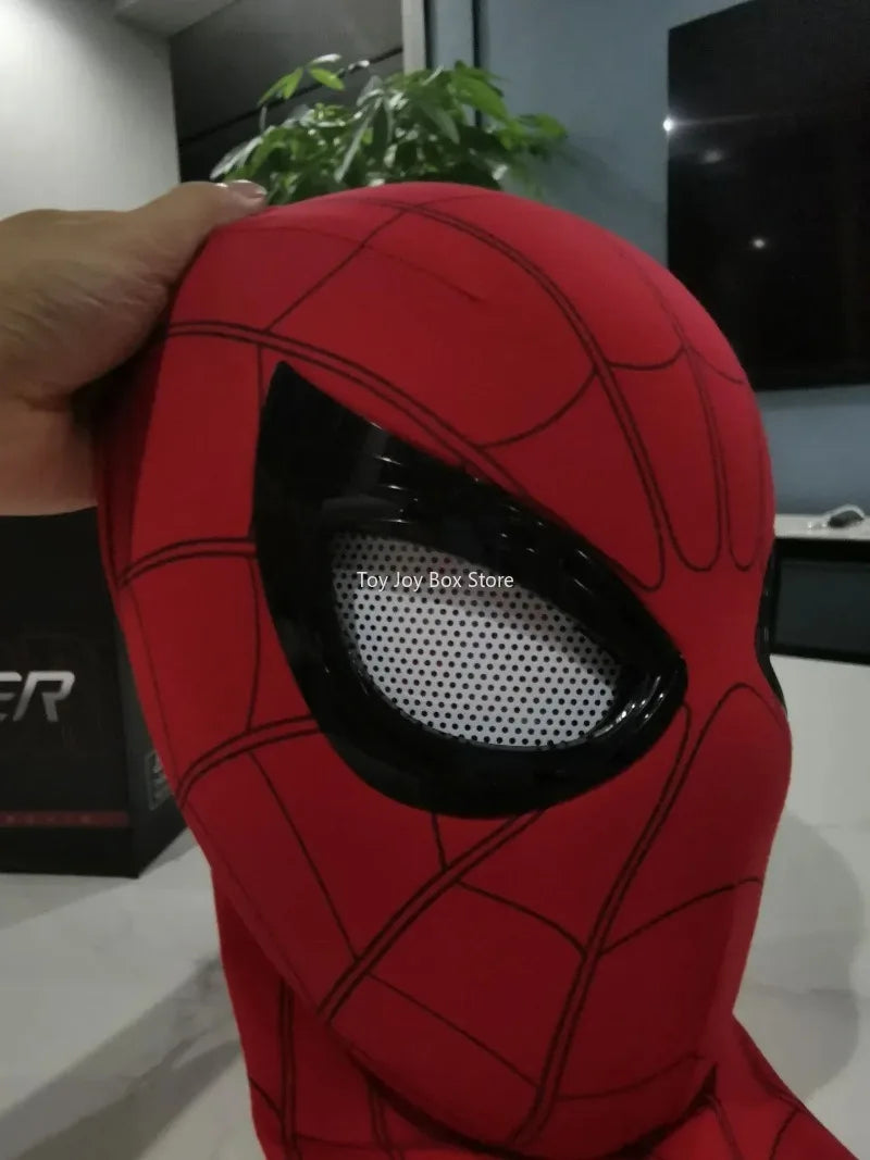 New Spider-man:no Way Home Spider Man Mask Luxury Helmet Rechargeable Remote Eyes Movable Mask Cosplay Decoration Gift Toys ALPENZO