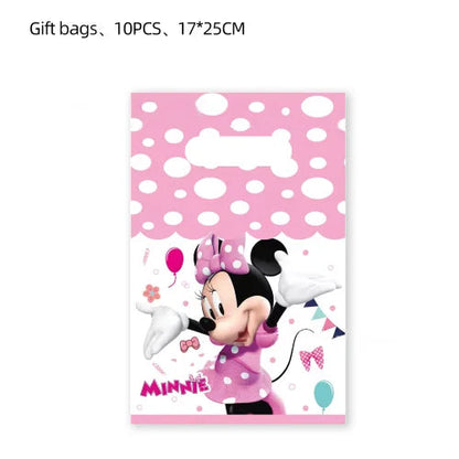 Minnie Mouse Party Decoration Disposable Tableware Minnie Cup Plate Balloon For Girls Baby Bath Birthday Party Supplies ALPENZO