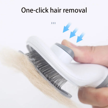 Pet Comb Stainless Steel Needle Comb Pet Dog Cleaning Brush Dog And Cat Hair Removal Floating Hair Cleaning Beauty Skin Care - ALPENZO