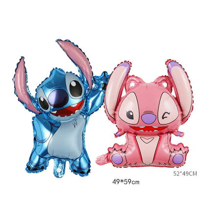 Disney Pink Lilo&Stitch Birthday Party Decorations Disposable Plate Angel Balloon Baby Shower Girls Birthday Party Supplies ALPENZO