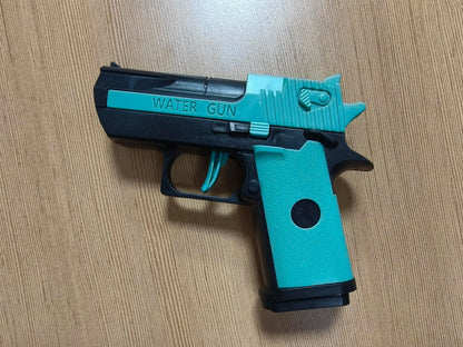 Hot Mini Desert Eagle Mechanical Continuous Firing Water Gun Shooting Game Summer Outdoor Beach Toy Gun for Children Boys Gifts ALPENZO