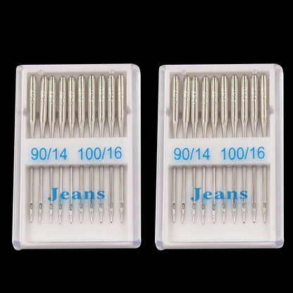 20pcs Sewing Machine Needles Jeans Universal Regular Point Sewing Needles Ball Point Head for Home Sewing Machine Supplies - ALPENZO