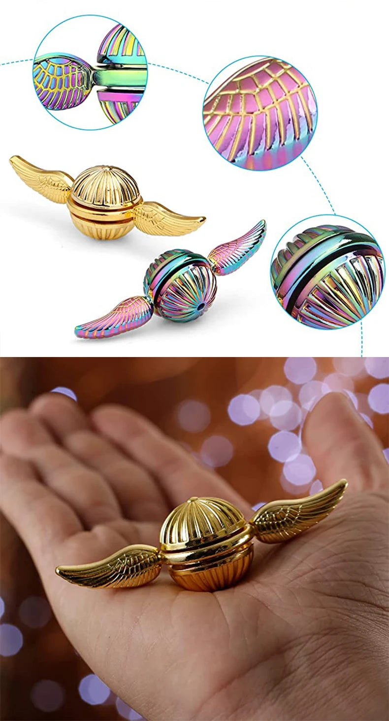Funny Fidget Spinner Toys Metal Anti Stress Hand Spinner Toys Spinning Gyro Finger Rotation Gyroscope Toy for Kids Adult Gifts ALPENZO