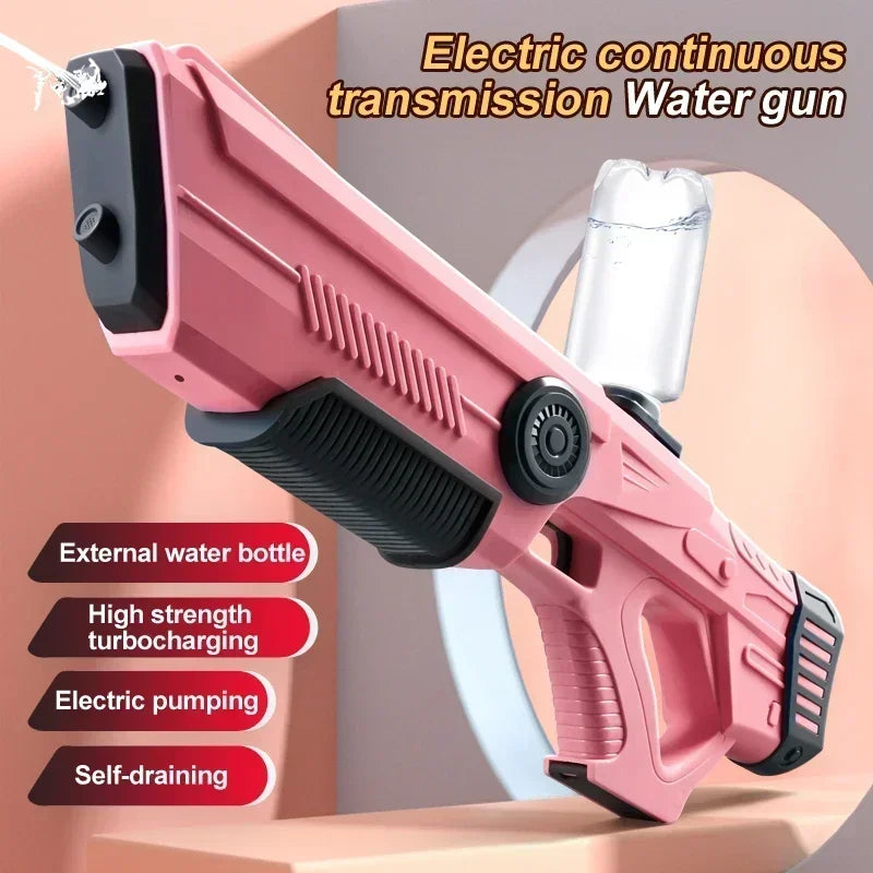 Electric Automatic Water Storage Gun Toys Portable Children Summer Beach Outdoor Fight Fantasy Spray Gun Toys Boy Kid Adult Game ALPENZO